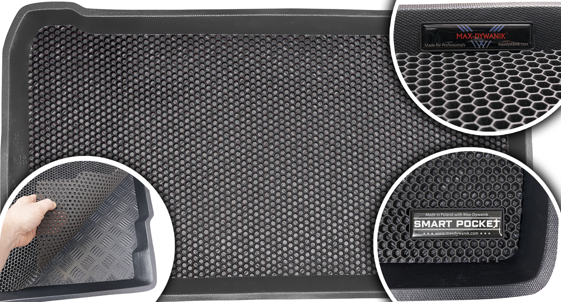 Fiat 500 Hatchback 2007-2015 Kufr s prolamovanou vložkou