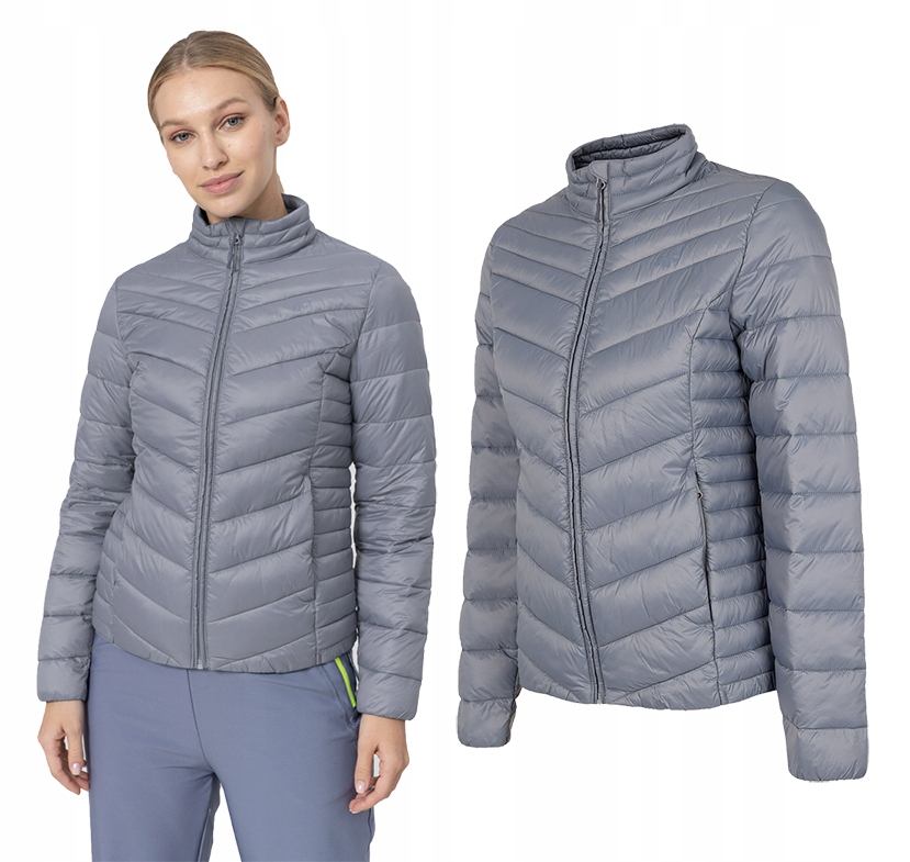 Dámská péřová bunda 4F KUDP002 prošívaná, velikost Xs