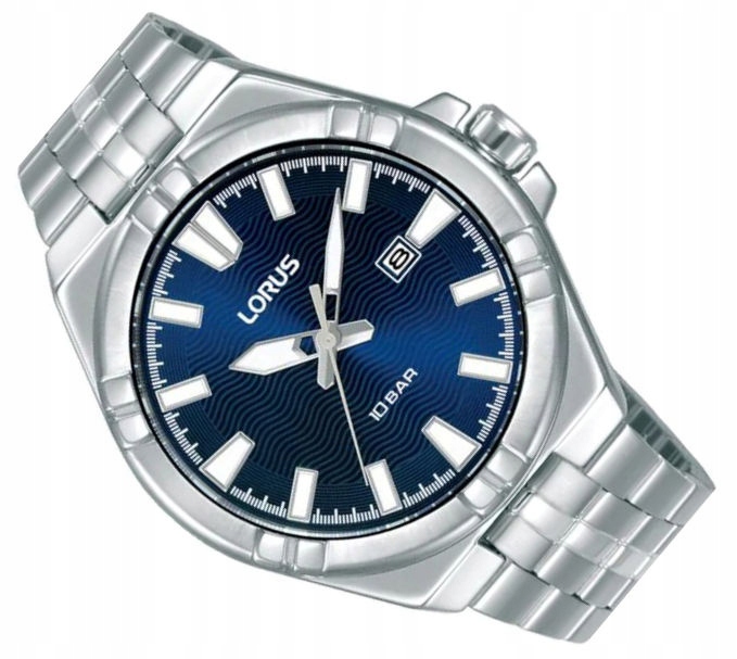 Ocelové Pánské Vodotěsné Sportovní Hodinky Lorus RH973RX9 100M Datumovka
