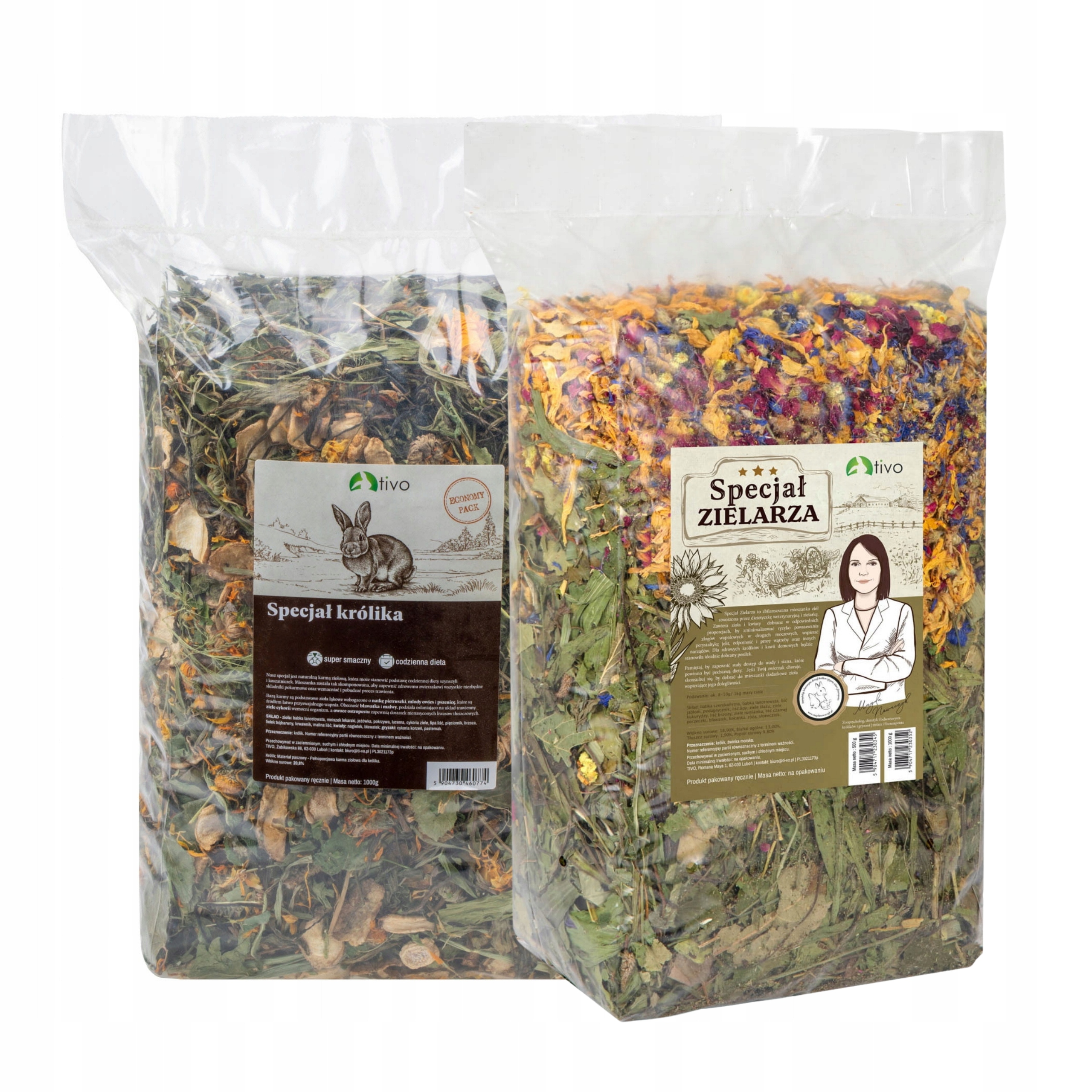 Levně Sada pro králíka Tivo králičí specialita 1 kg bylinková specialita 1 kg