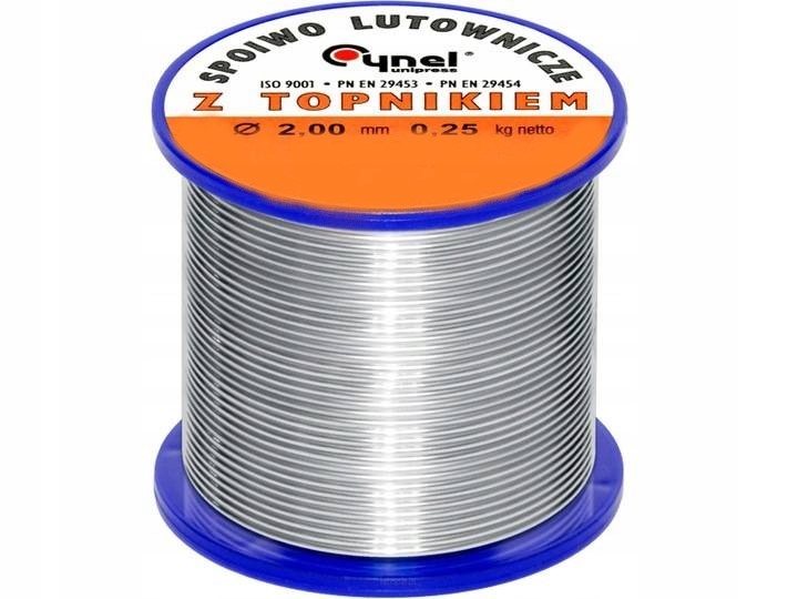 Cín pájecí pojivo průměr 2.00 mm 250 g