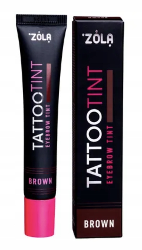 Zola barva na obočí a řasy Tattoo Tint Brown hnědá 15 ml