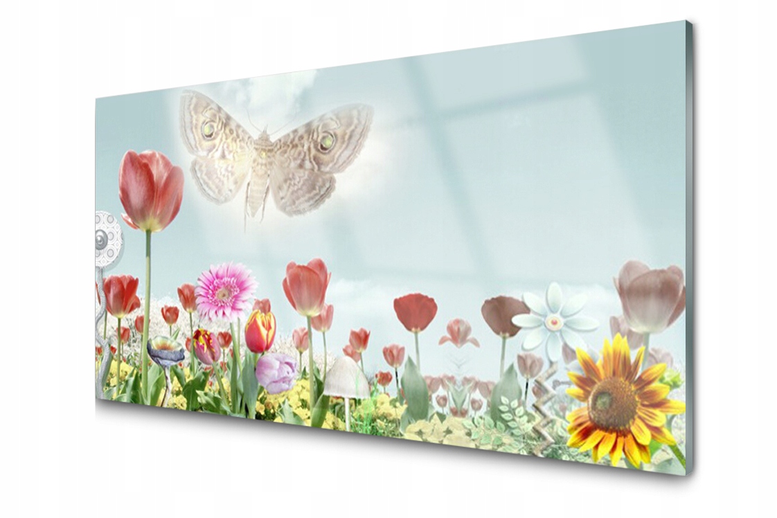

Panel szklany dekoracyjny Kwiaty Roślina 100x50