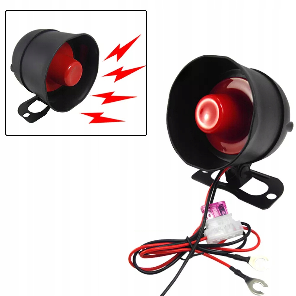 ALARM STEROWNIK SAMOCHODOWY MOTOCYKL SYRENA KLAKSON 120DB Z 2 PILOTAMI Kod producenta SAMOCHODOWY SYSTEM ALARMOWY