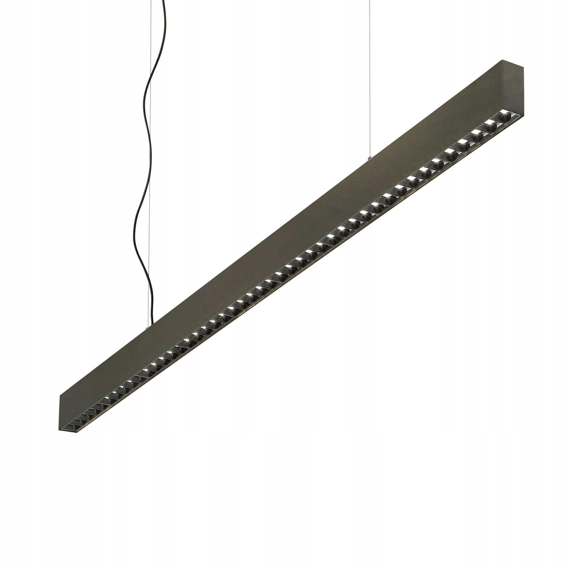 Závěsné Led svítidlo Ideal Lux Office 30W 4000K černé 120cm