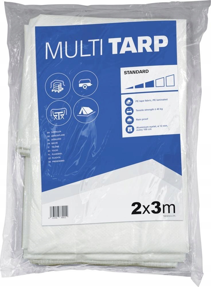 Univerzální plachta 120 g/m2 pevná 3x4 m