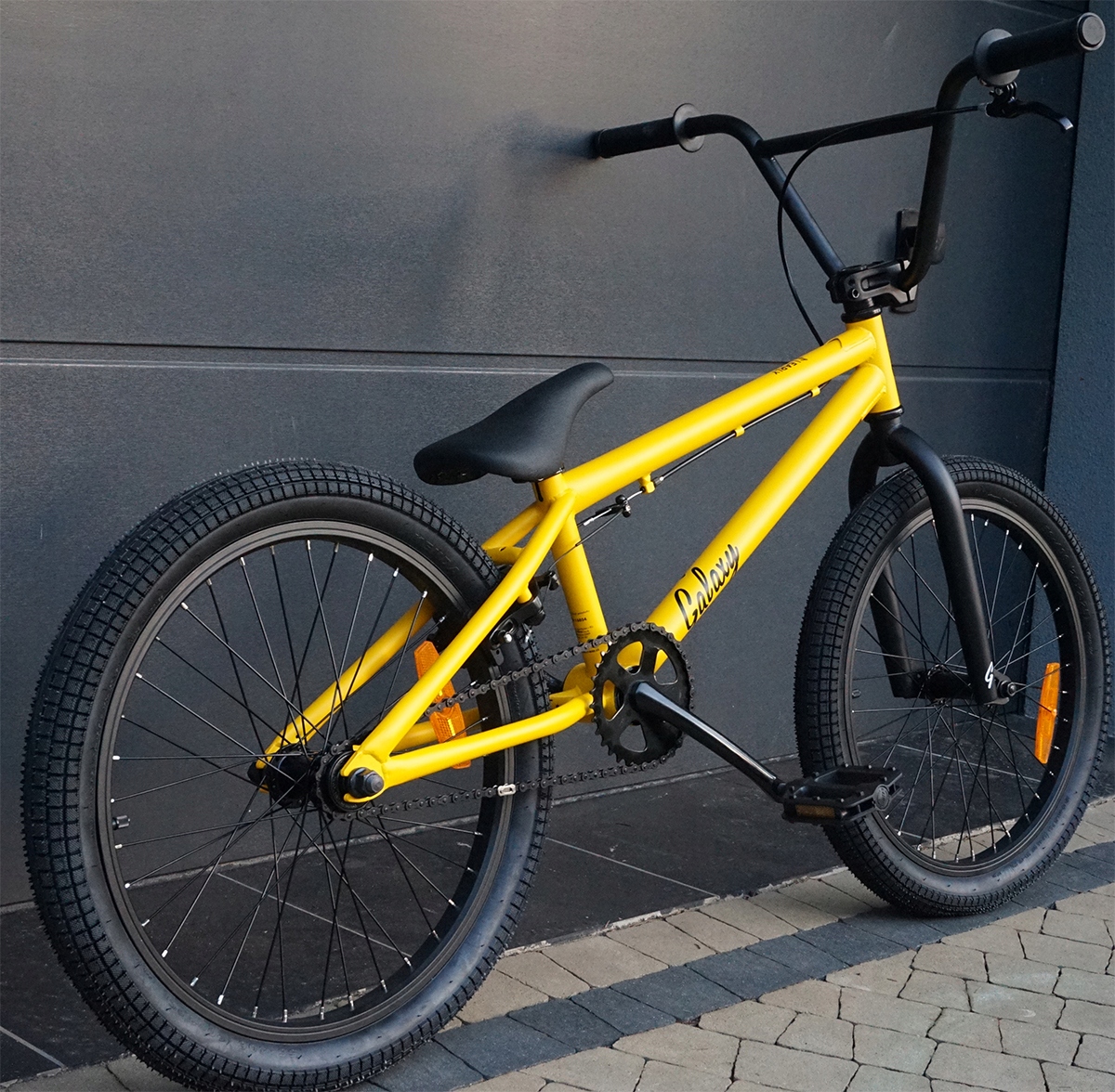 BMX GALAXY EARLY BIRD U-break żółty wyczynowy to trików koło 20" Marka Galaxy