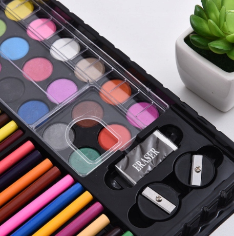 ZESTAW KREDEK DO RYSOWANIA MALOWANIA ARTYSTYCZNY WALIZKA 288 ELEMENTY Bohater brak