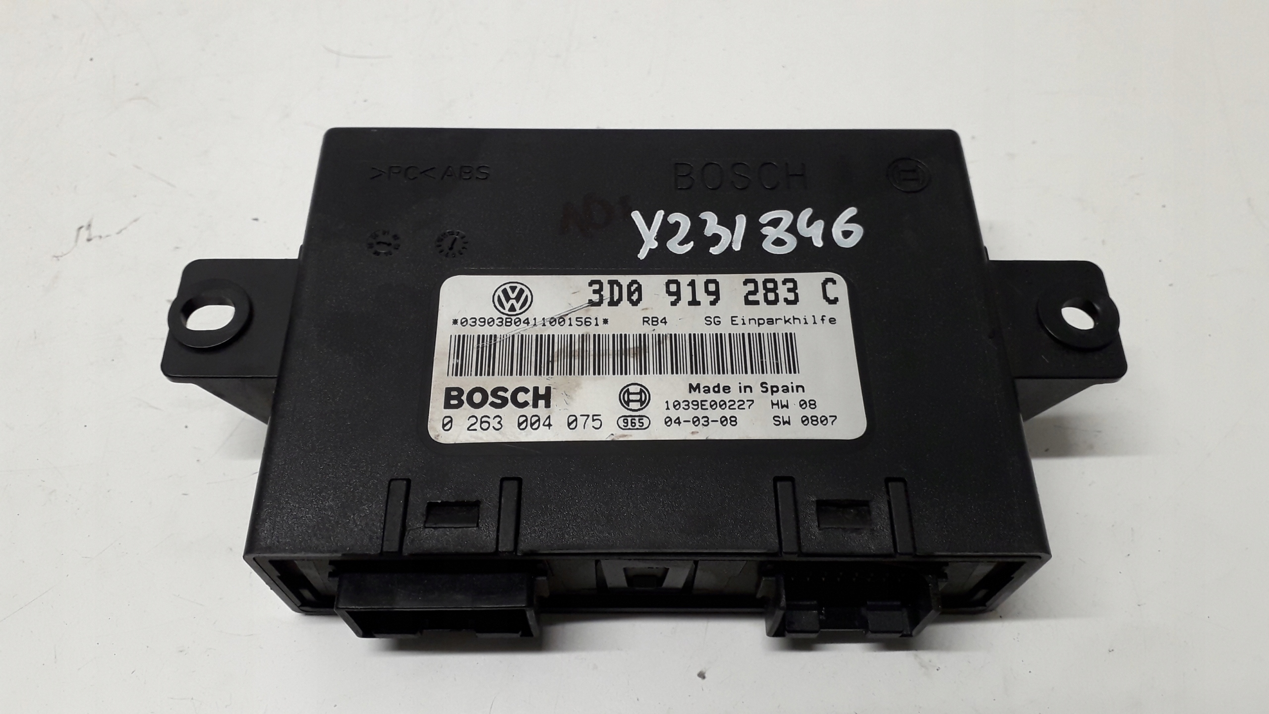 VW PHAETON MODUŁ STEROWNIK PARKOWANIA 3D0919283C