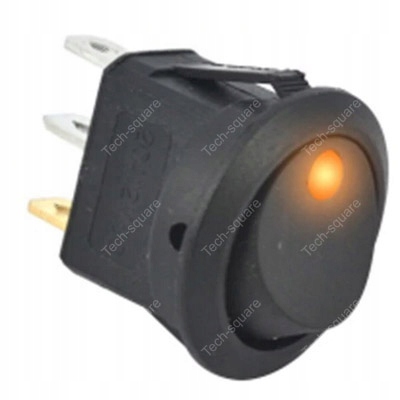 Switch ON OFF włącznik 20A 12V LED żółty