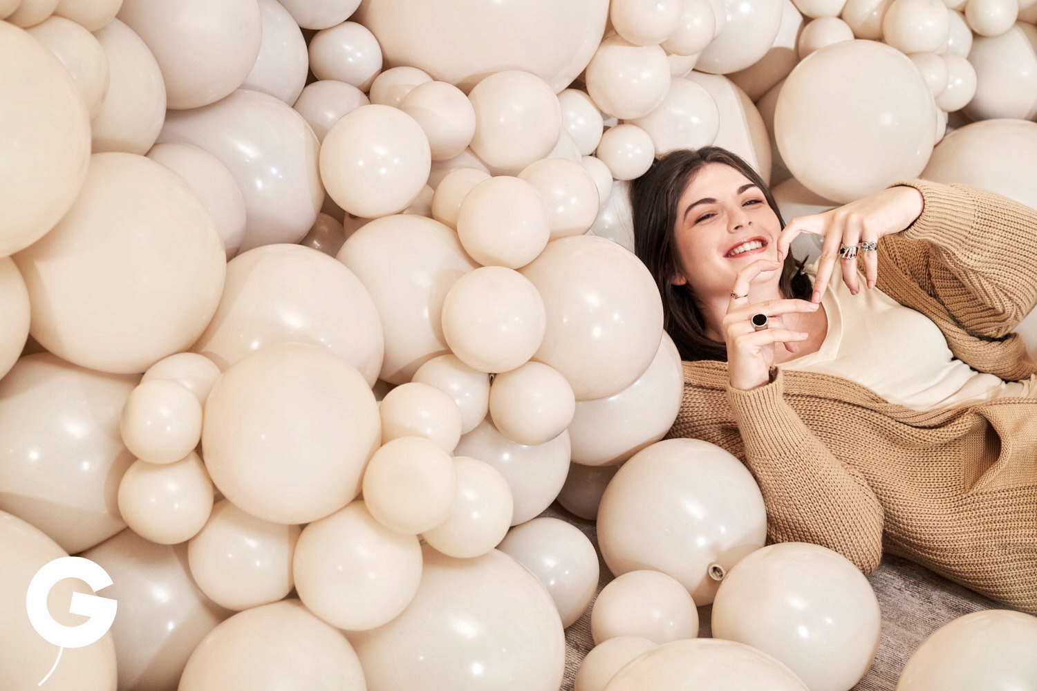 Balony beżowe naturalne LATTE 25szt MODNY nude Liczba sztuk 25 szt.