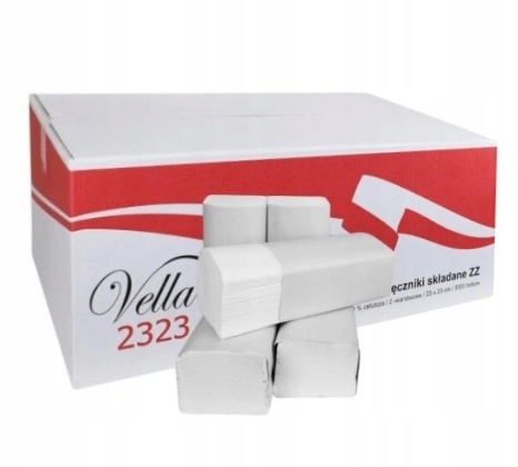 Ručníky Zz do podavače 2-vrstvé bílé 3000 listů