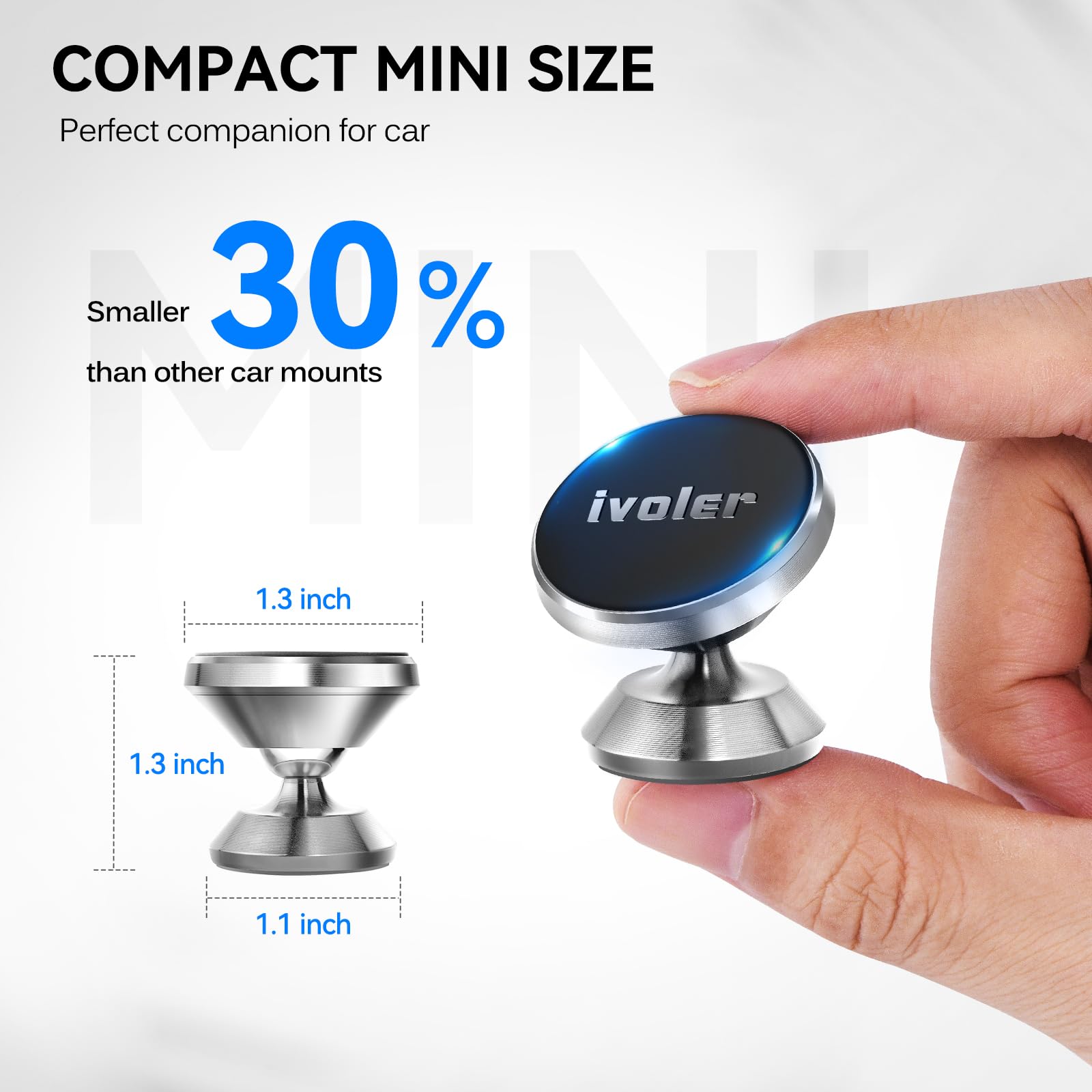 IVOLER 360° Magnetyczny Uchwyt Samochodowy do Smartfonów — miniatura 4