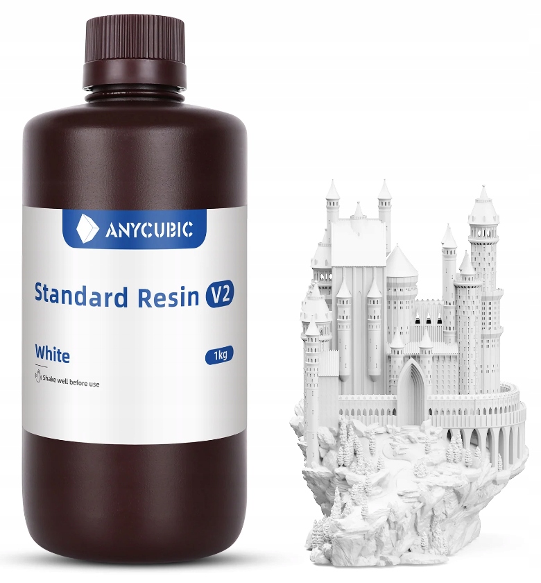 Żywica Uv Anycubic Standard V2 White Biała 1kg 1l do drukarki 3D