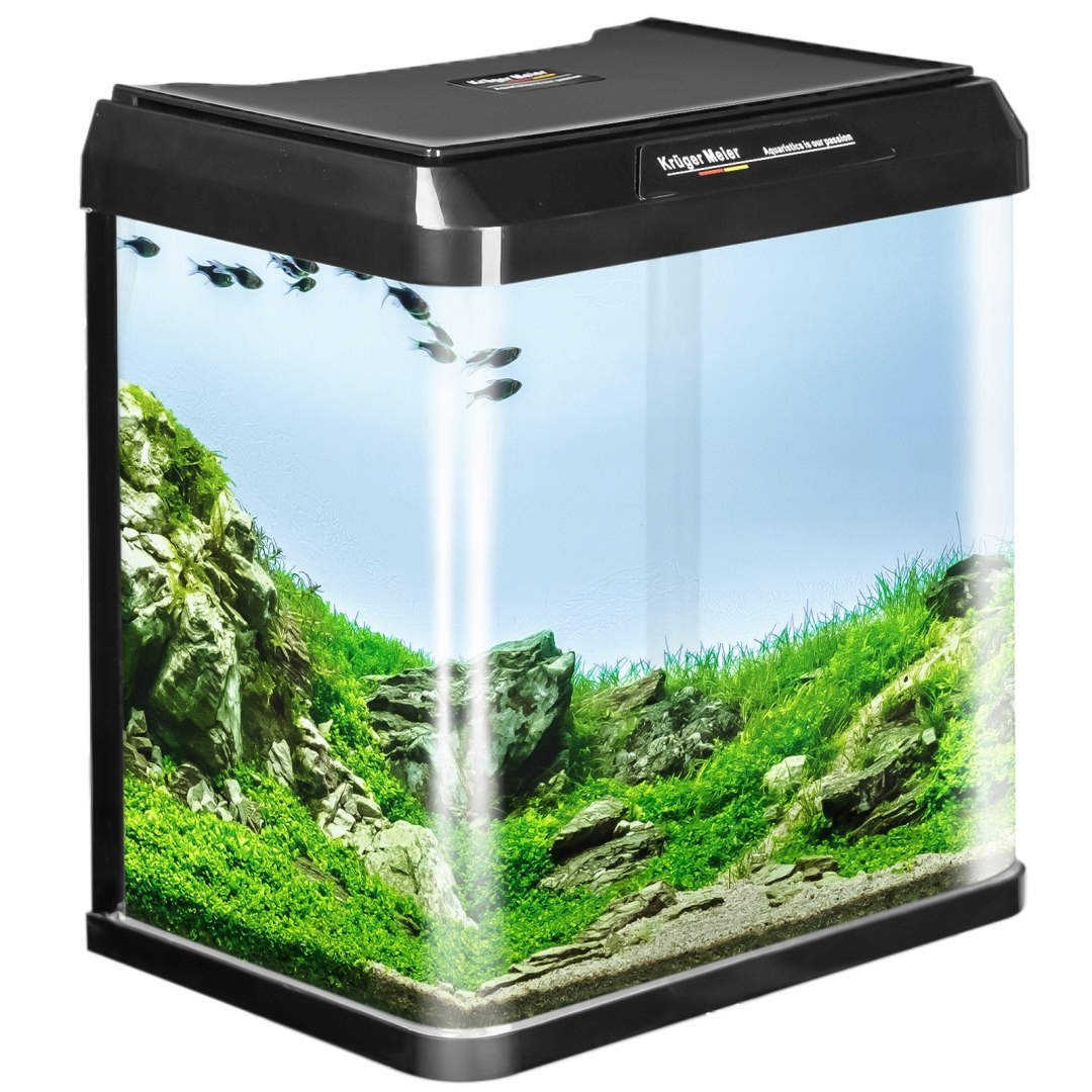 Levně Kruger Meier Como Aquarium 7 l – černý set akvária