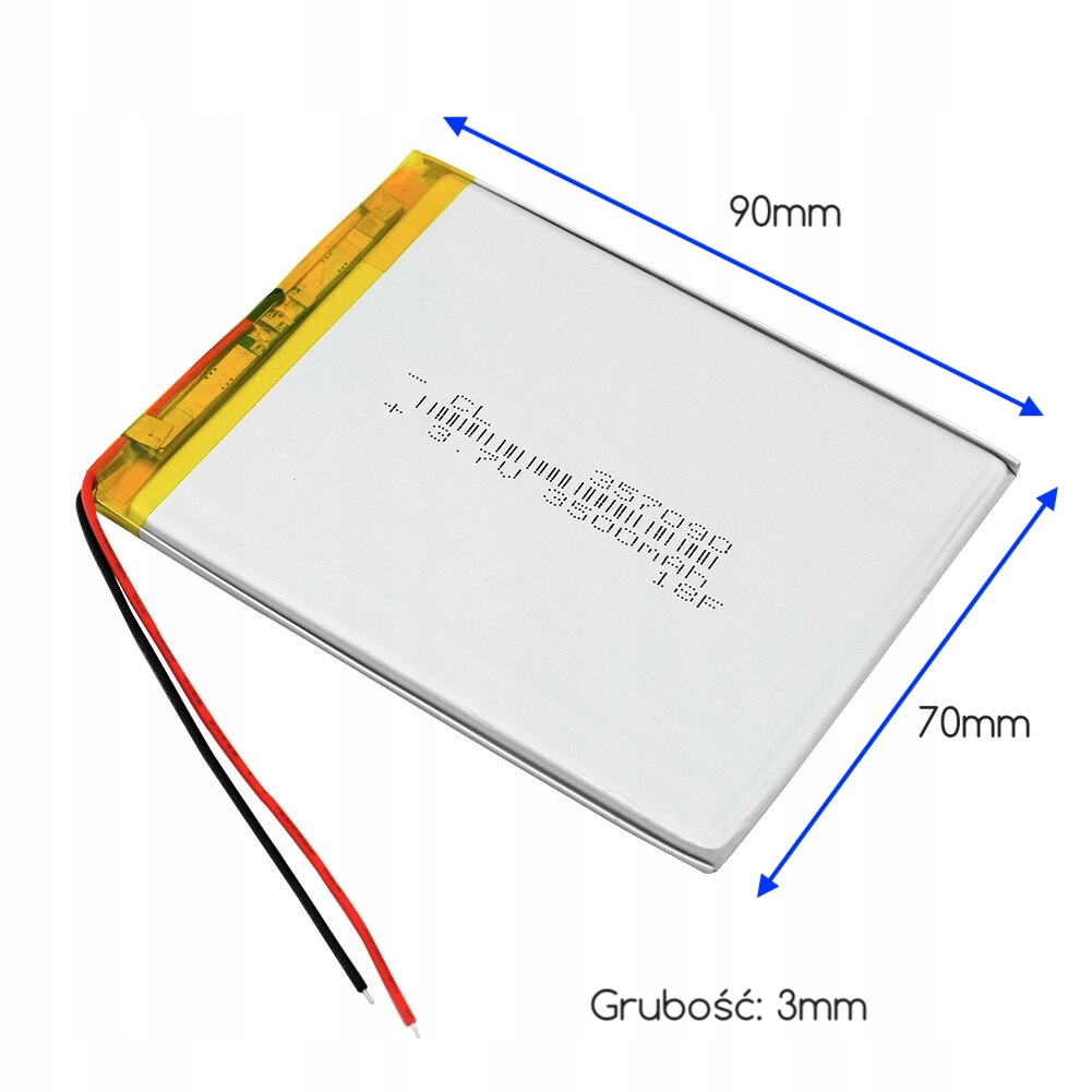 Литий-полимерный аккумулятор 3500mAh 3.7 V PCM Brand Liter Energy Battery