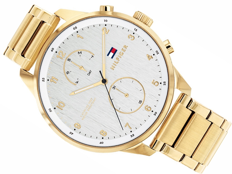 Zlaté Pánské Hodinky Tommy Hilfiger 1791576 Chase Fashion Gold Box