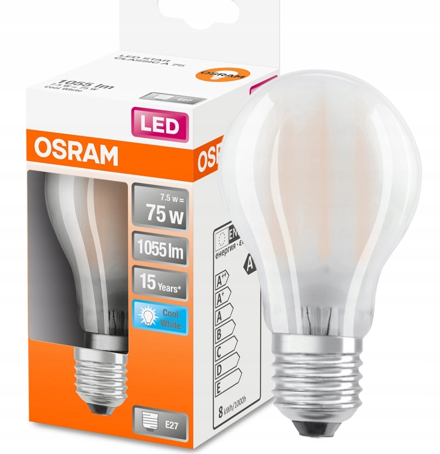 

Osram żarówka Led 7.5W 75W barwa 4000K