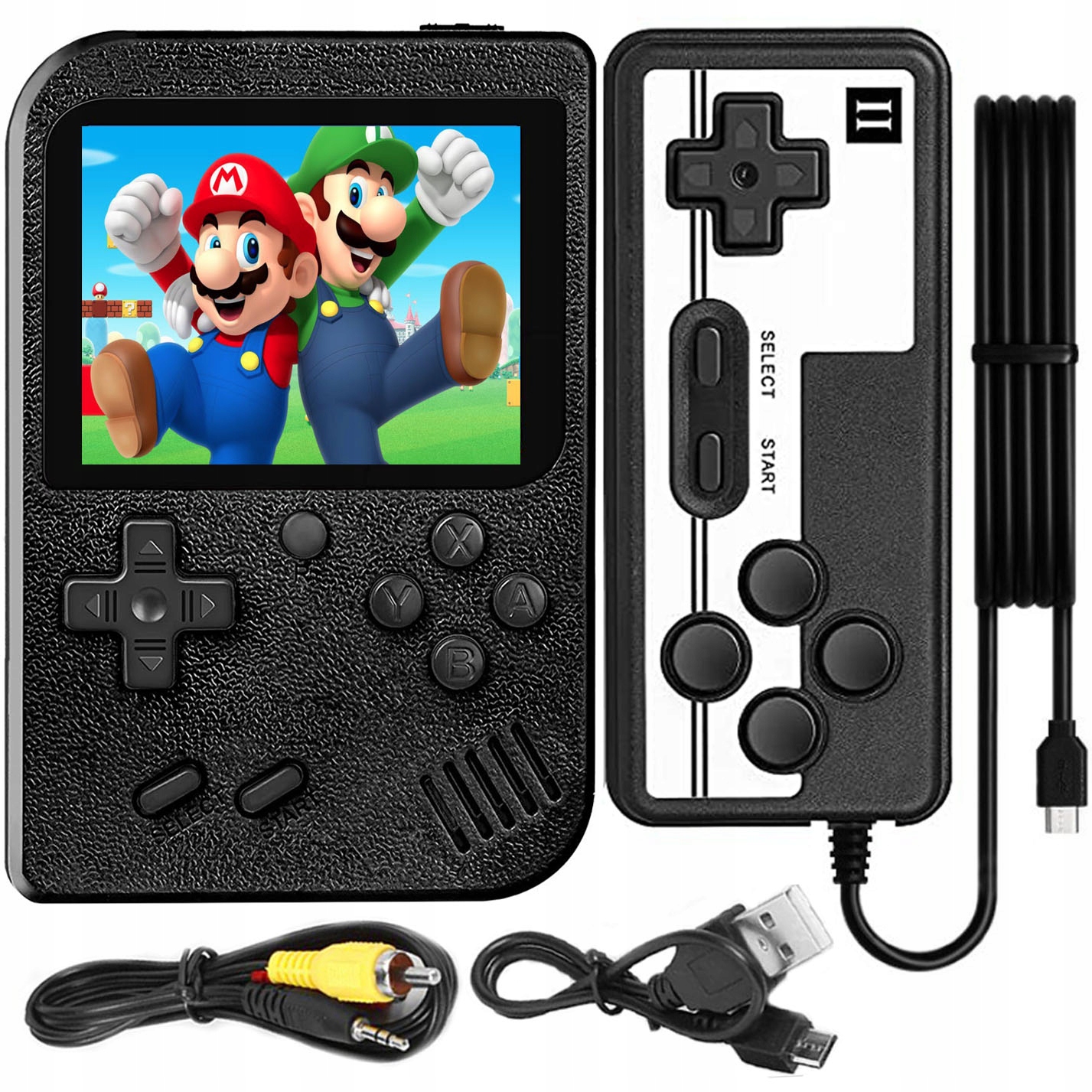 

Mini Konsola Do Gry Retro 400 Gier Przenośna + Pad