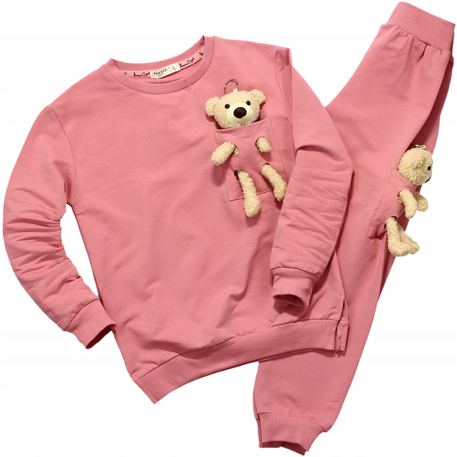 

Dres Bluza Spodnie Dresowe Komplet Miś Brelok 104