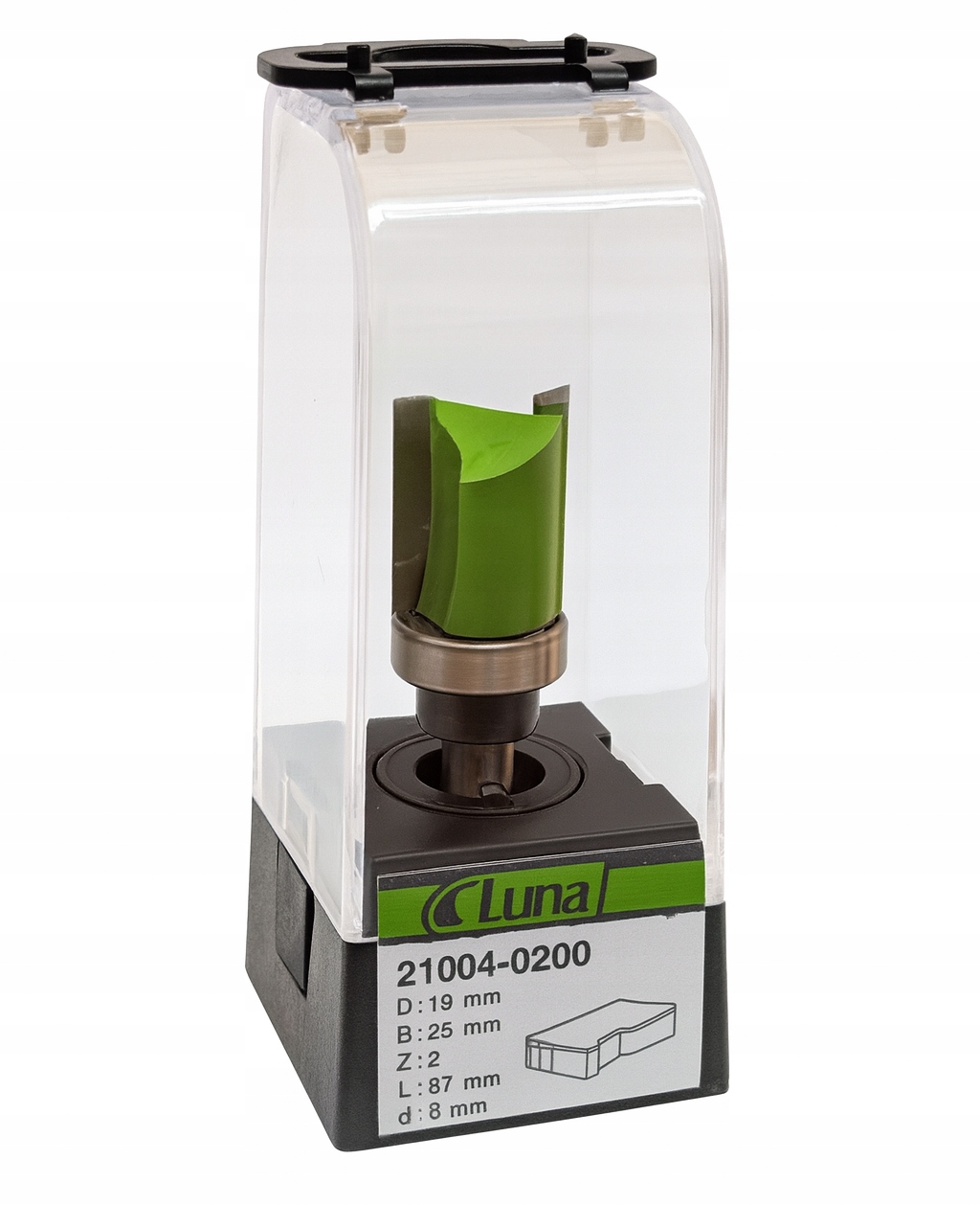 Okrajová fréza 19 mm d8 mm B25 mm Luna 210040200 Hm s ložiskem 19×8 mm