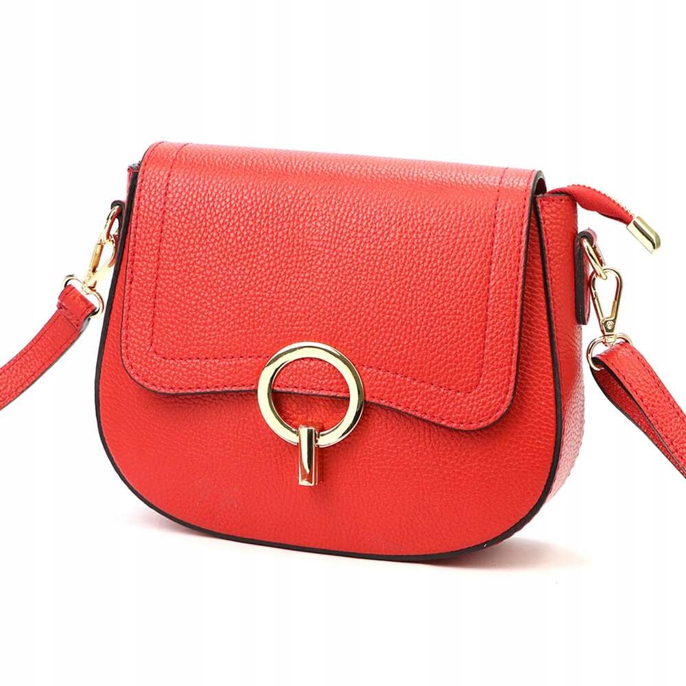 Červená dámská kožená kabelka přes rameno Luka 20 058 Dollaro červená