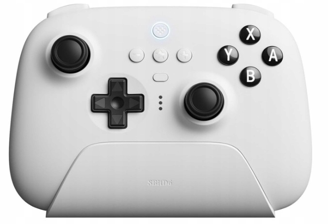Pad 8BitDo Ultimate 80NA USB BL 2.4GHz DOCK Switch Windows White Biały