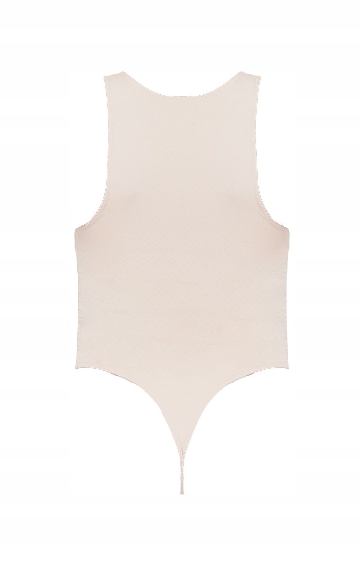 PrettyLittleThing CASUAL BODY BIAŁE GŁADKIE R.XL H115113 Odcień śmietanka (ivory)