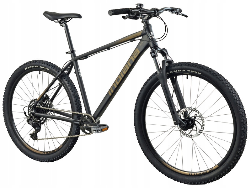 Rower górski Mtb Indiana X-Pulser 3.7 M17 27.5 cala męski Czarno-brązowy