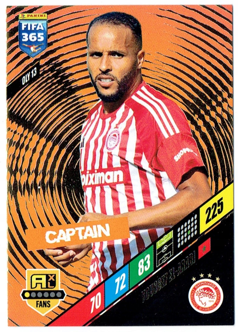 Panini Fifa 365 2024 Karta Fans Captain OLY13 Olympiacos El Arabi