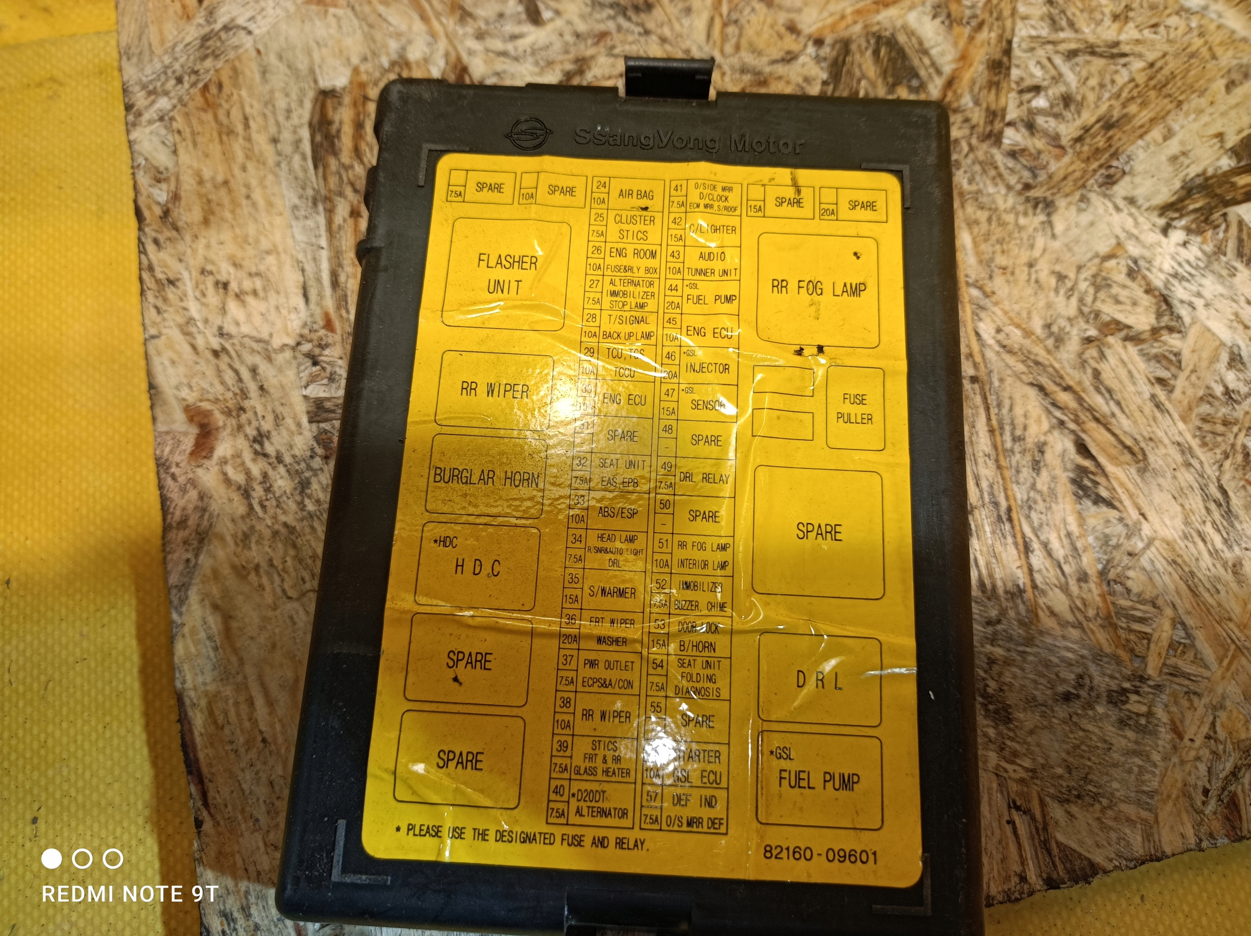 SKRZYNKA BEZPIECZNIKÓW SSANGYONG KYRON 2.0 XDI 06R Producent części SsangYong OE