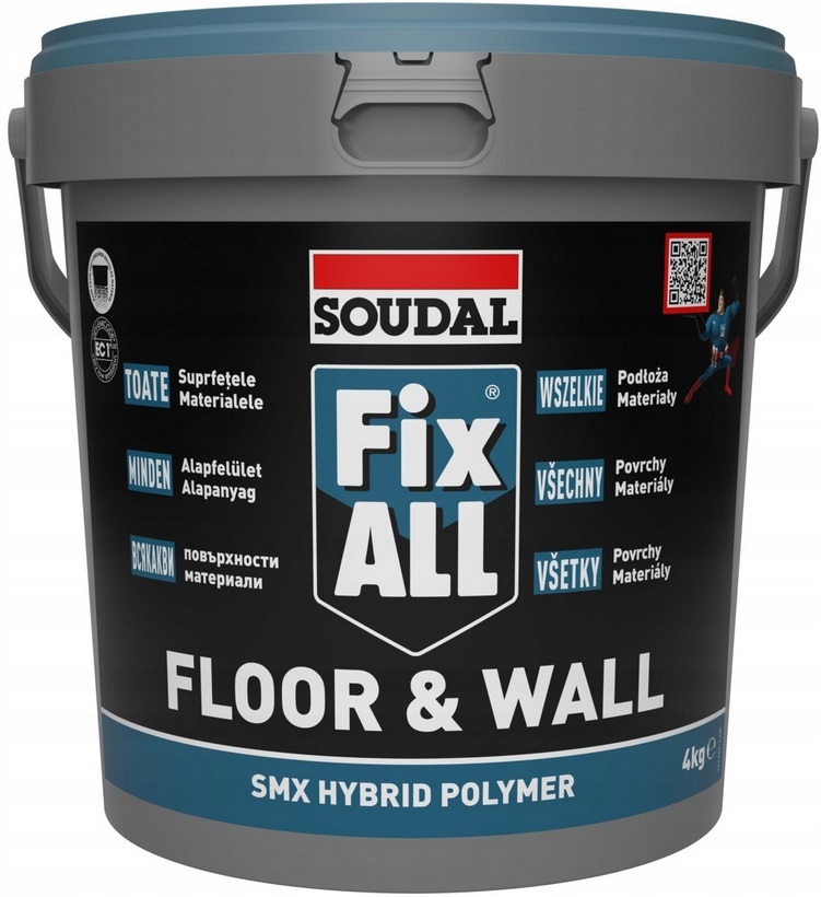 Soudal Klej Hybrydowy Polimerowy Uniwersalny Fix All Floor & Wall 4 Kg