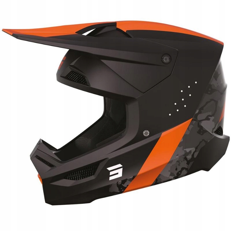 Prilba Cross Enduro Štvorkolka Shot Race Camo Orange Matt XL