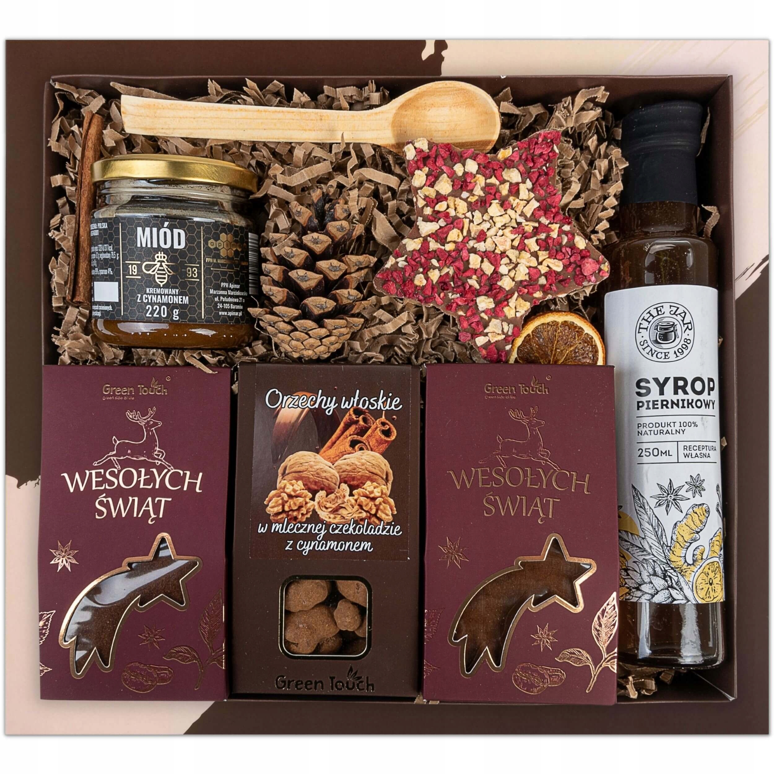 Levně Dárková sada Velká Krabička k Vánocům, Mikuláši dárek káva med