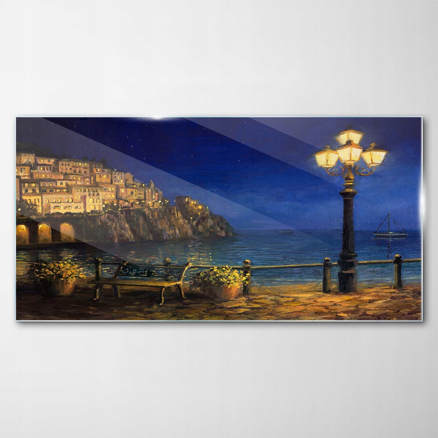 

Obraz Szklany Dekor Lato Amalfi Krajobraz 120x60
