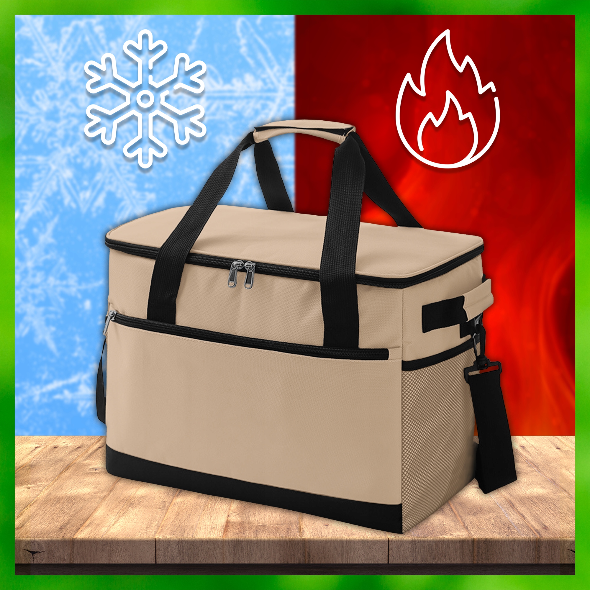 LODÓWKA TURYSTYCZNA 30L DUŻA TORBA TERMICZNA NA PLAŻĘ LUNCH + WKŁADY Kod producenta Torba termiczna 30L