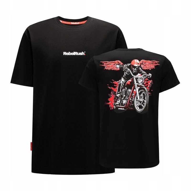 Tričko tričko Rebelrush Moto Cruiser Black černé