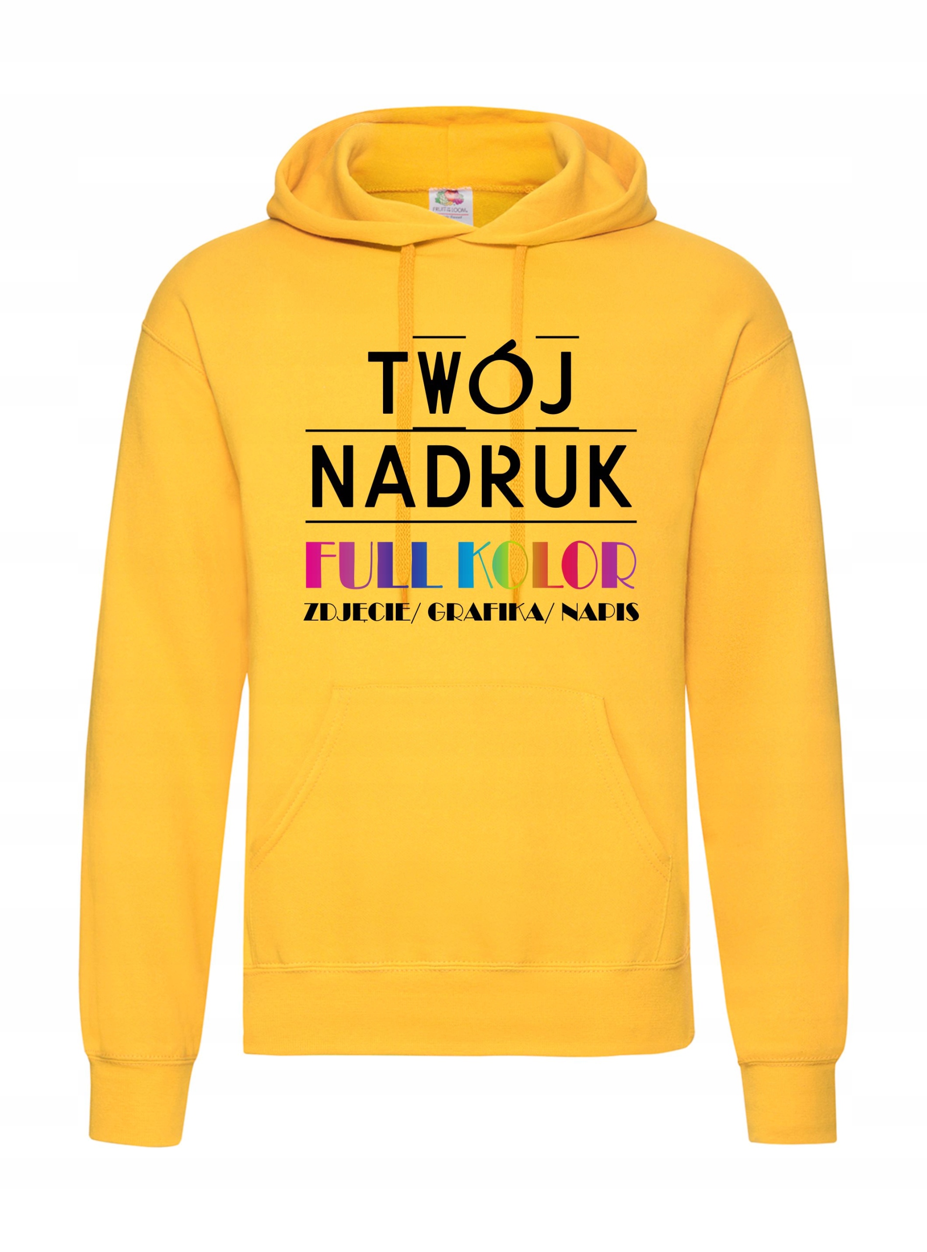 

Bluza męska kangurek Classic Z Własnym Nadrukiem