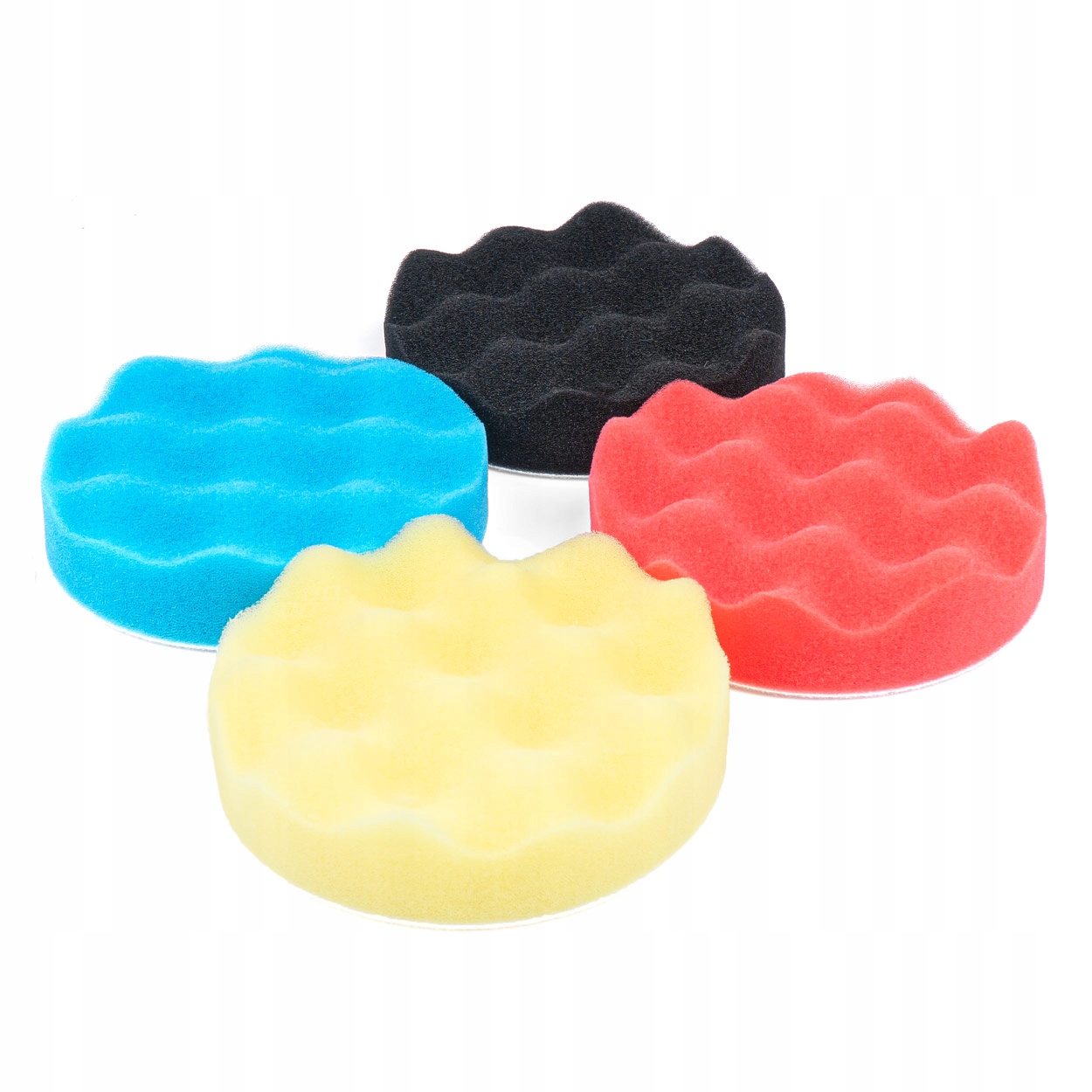 Amio Zestaw Gąbki Polerskie Profilowane Na Rzep 4 Sztuki Pady