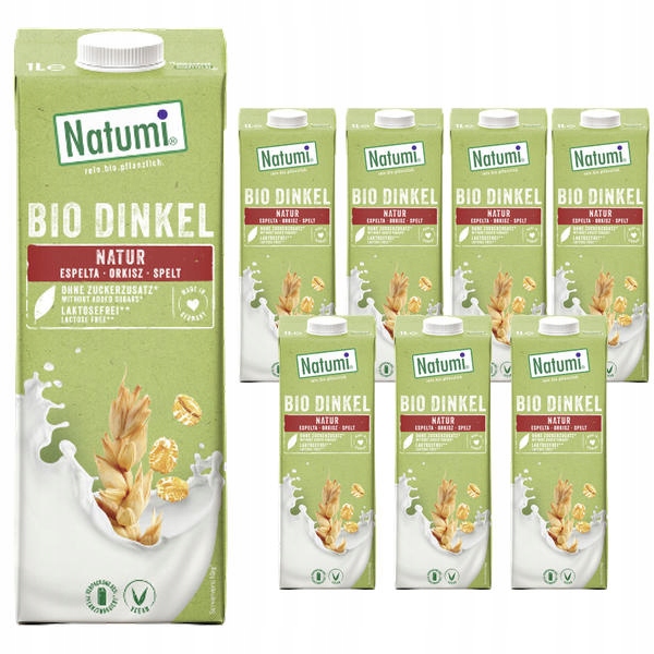 Levně 8 x špaldový nápoj bez přidaných cukrů BIO1l Natumi