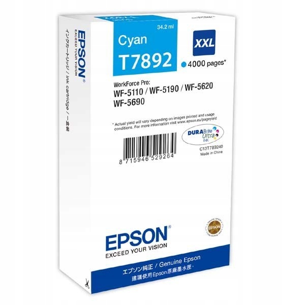 Azúrový atrament Epson C13T789240 pre WF-5xxx