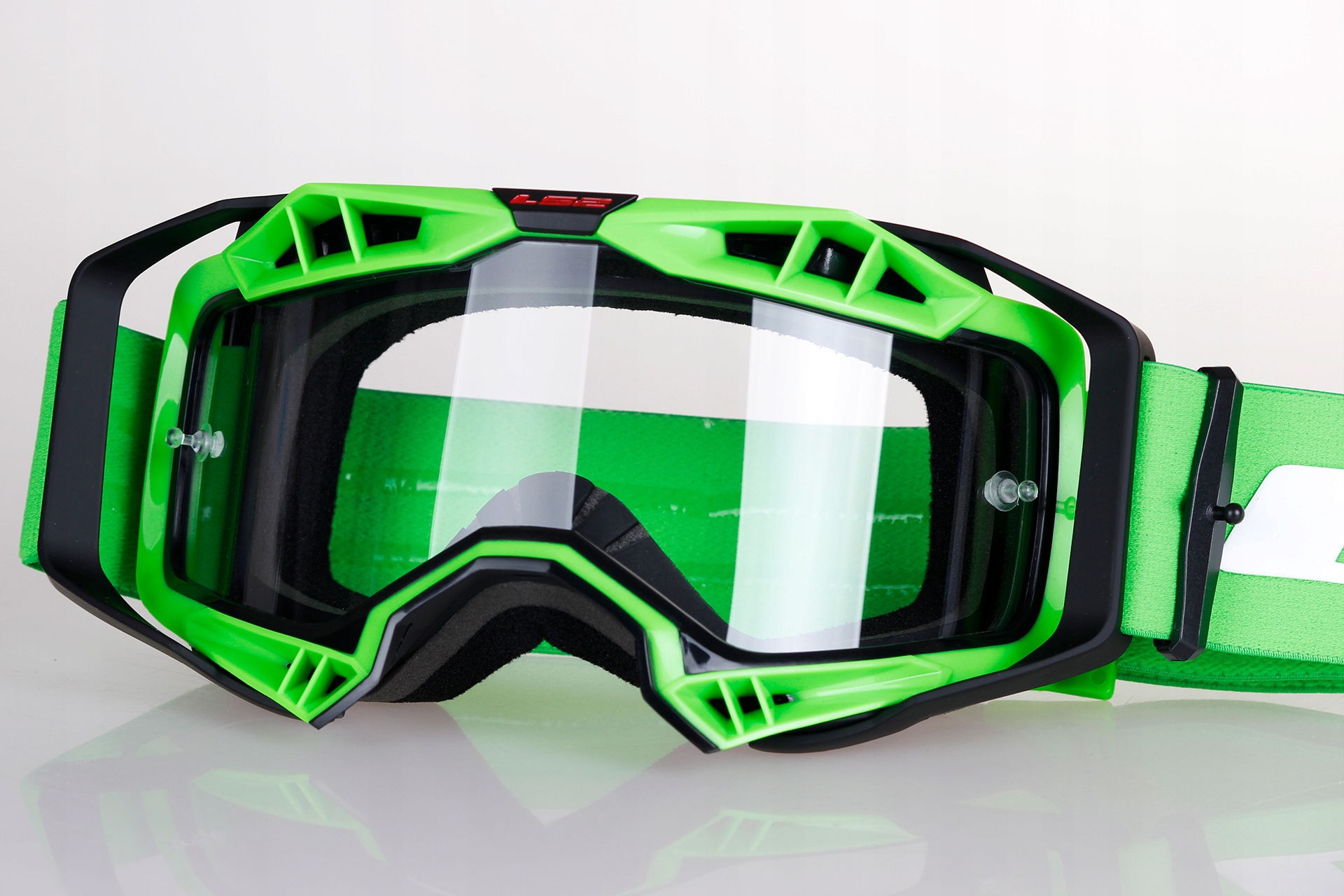 LS2 AURA GREEN gogle cross enduro - PINLOCK READY Producent LS2