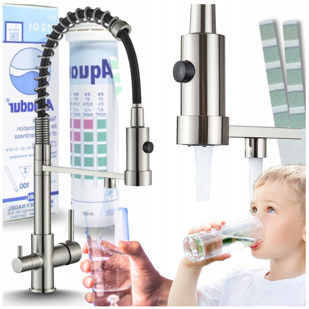 Kuchynská Batéria S Flexibilným Výtokom Kohútika Do Kuchyne, Filter Mosadz Ari Inox