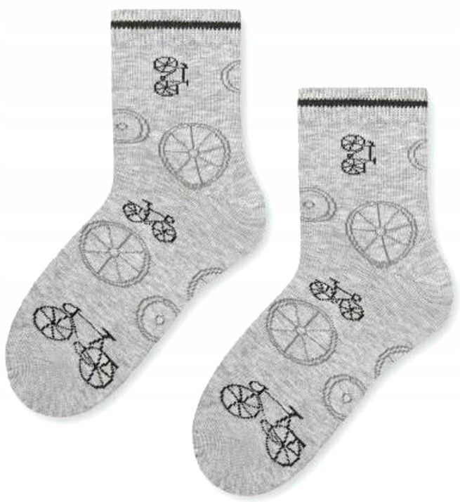 

Skarpety Steven szare melanż/rowery 32-34