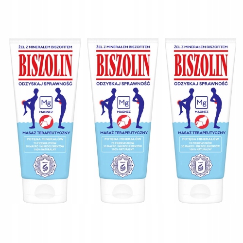 -7% Biszolin żel przeciwbólowy Magnez Biszofit na stawy na ostrogi Naturaln