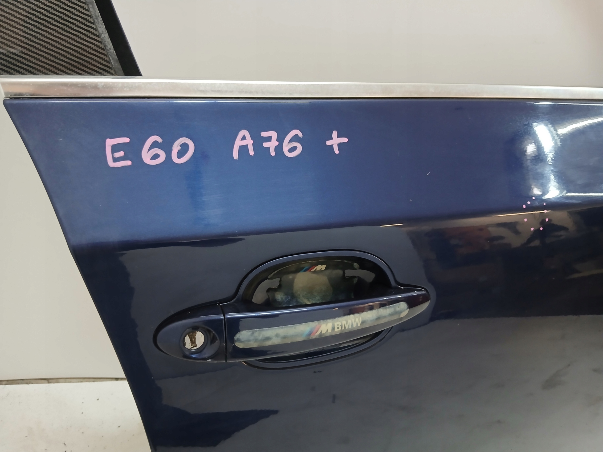 door right front BMW E60 A76/5 TIEFSEEBLAU