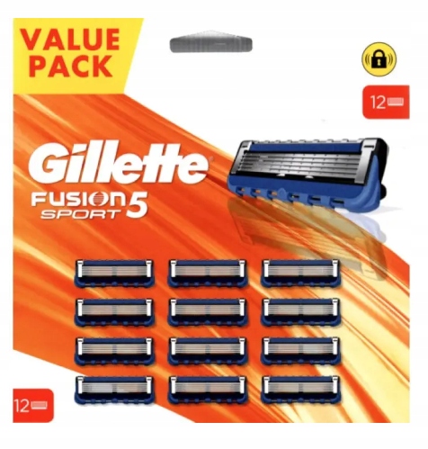 Gillette Fusion5 ostrza wymienne do maszynki do golenia dla mężczyzn 12 szt