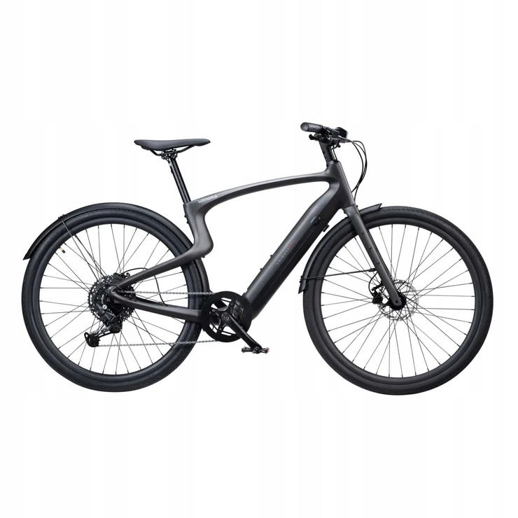 Rower elektryczny miejski premium, matowy, ultra lekki, inteligentny