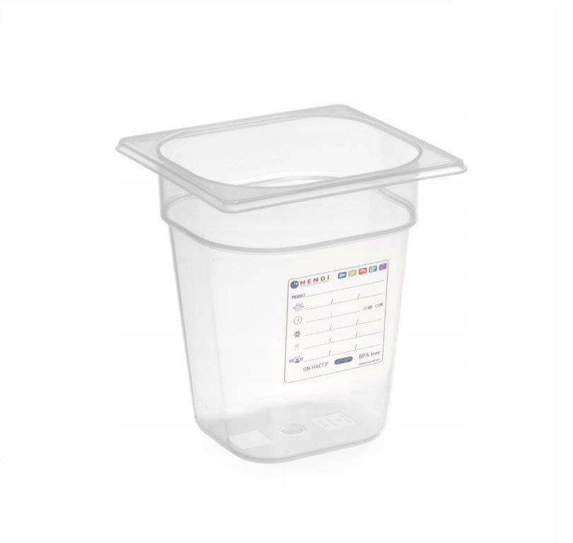 

Pojemnik Gn 1/6 Haccp wys. 100 mm kod 880470