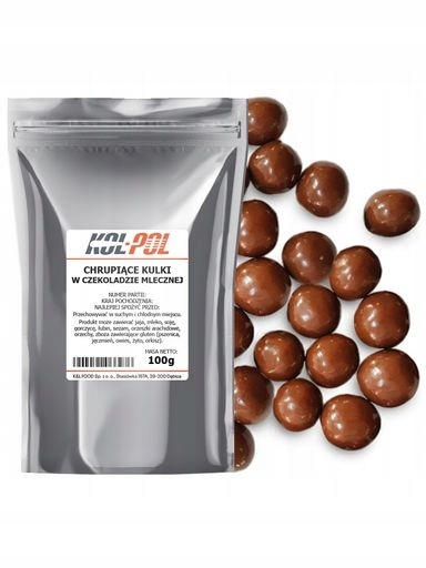 Levně Čokoládové Kuličky Křupavé 100 g Mléčná čokoláda Posypka kvalita